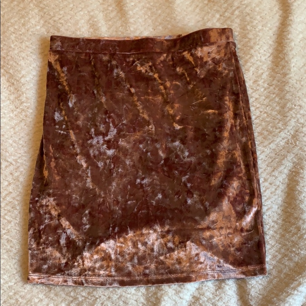 Pink Velvet Skirt